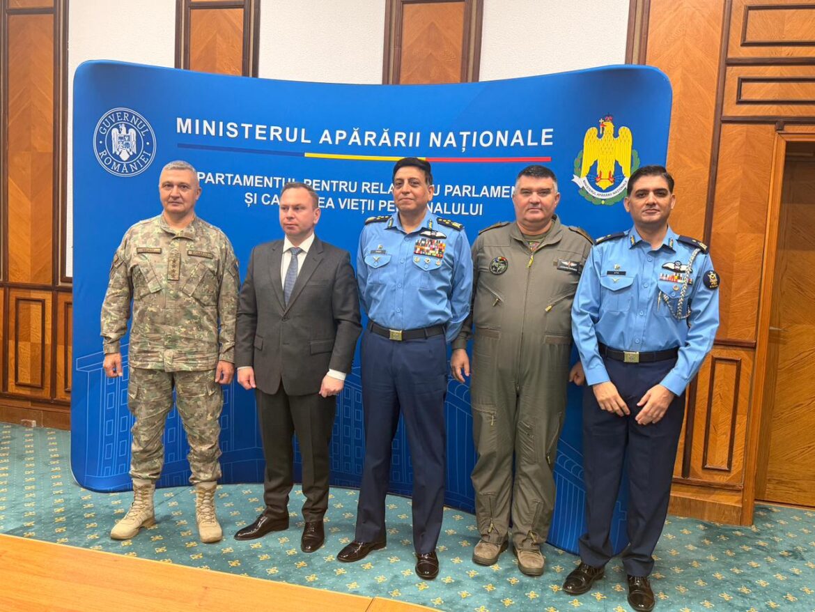 Air Chief Marshal Zaheer Ahmed Baber Sidhu Holds Strategic Defence Talks in Romania