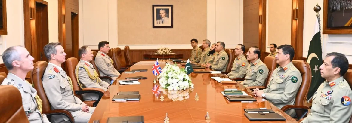 British Army Chief Gen Walker Calls on COAS Asim Munir in Rawalpindi, Discusses Defence, Regional Security