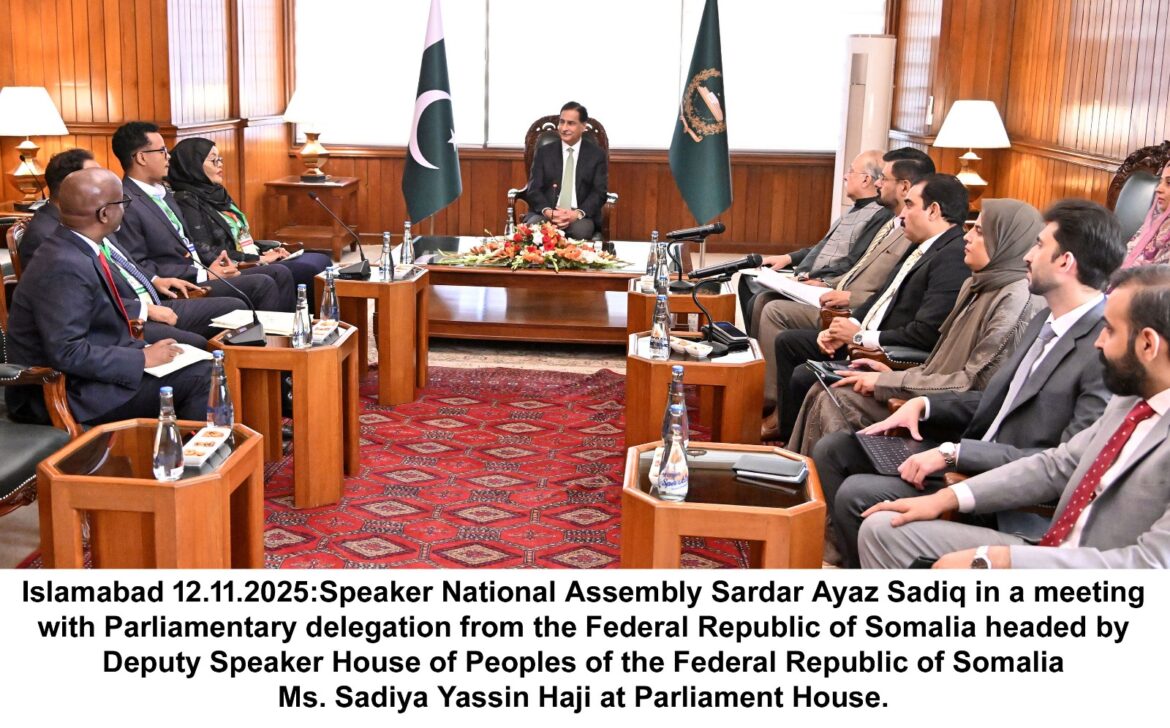 Speaker Ayaz Sadiq and Tajik Deputy Speaker Aziz Giyozoda agree to enhance collaboration in trade, culture, and regional connectivity.